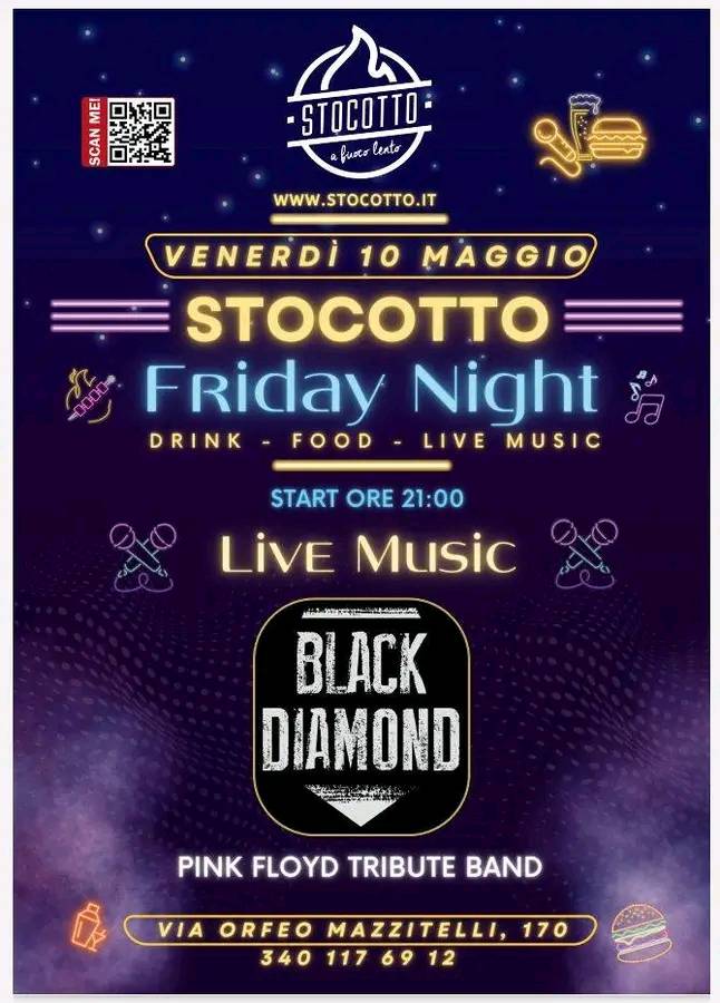 Venerdì 10 Maggio, ore 21
 Live at Stocotto – Bari
 via Mazzitelli, 170
 info e …