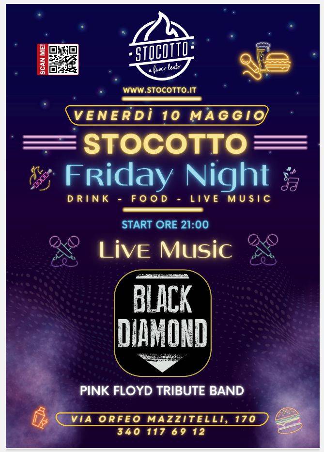 Venerdì 10 Maggio, ore 21
 Live at Stocotto – Bari
 via Mazzitelli, 170
 info e …