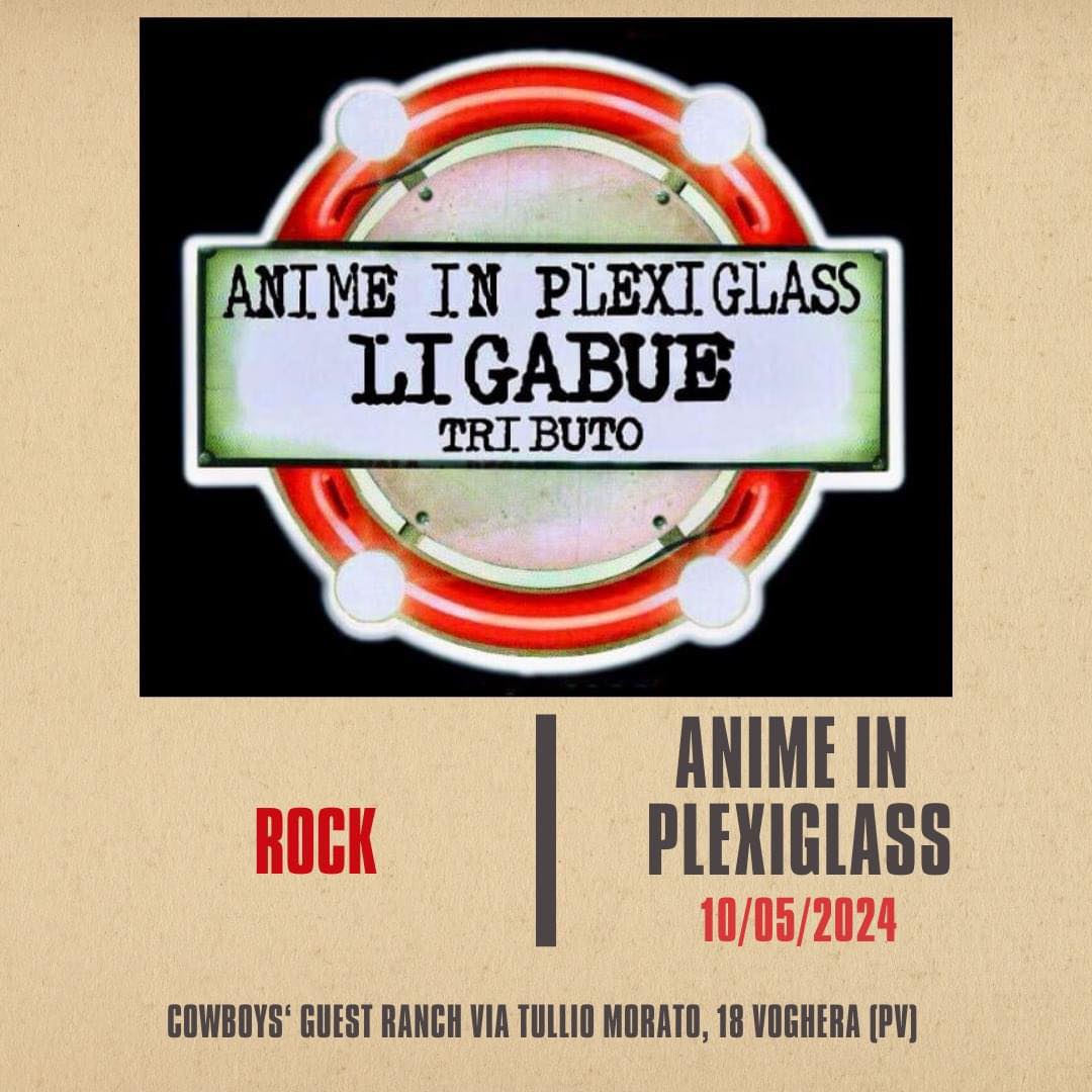 𝐕𝐞𝐧𝐞𝐫𝐝ì 𝟏𝟎 𝐌𝐚𝐠𝐠𝐢𝐨!!

Anime in Plexiglass tributo a Ligabue

Proveniente dall’Ale…
