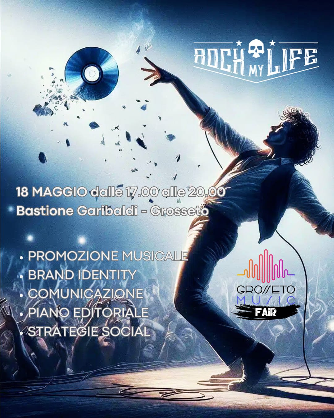 𝙍𝙤𝙘𝙠 𝙈𝙮 𝙇𝙞𝙛𝙚 – 𝙂𝙧𝙤𝙨𝙨𝙚𝙩𝙤 𝙈𝙪𝙨𝙞𝙘 𝙁𝙖𝙞𝙧 18 𝙈𝙖𝙜𝙜𝙞𝙤. Saremo presenti con il nostro stan…