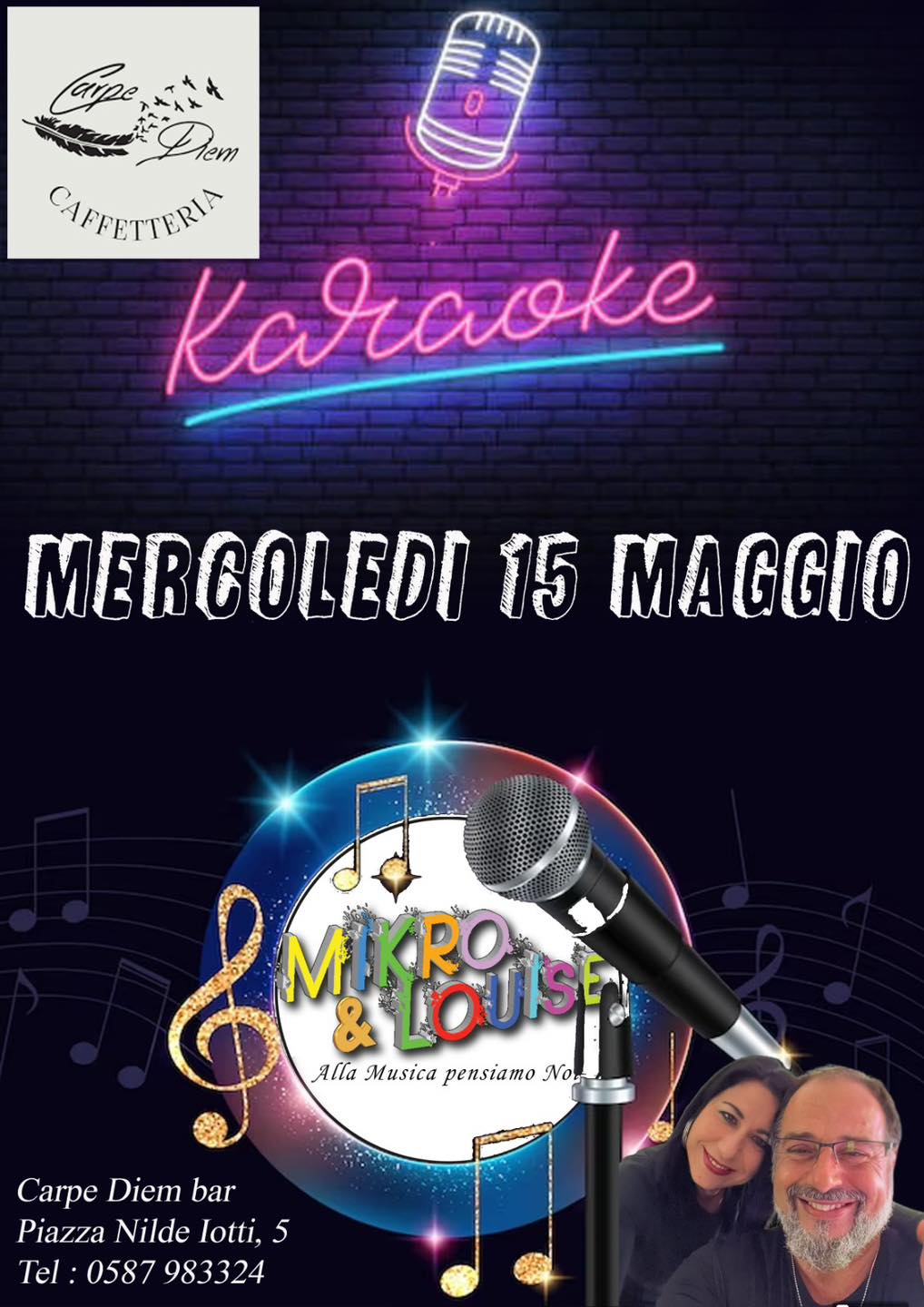 Adesso il #mercoledì è #KARAOKE  dalla prossima settimana al via con Mirko & Lu…