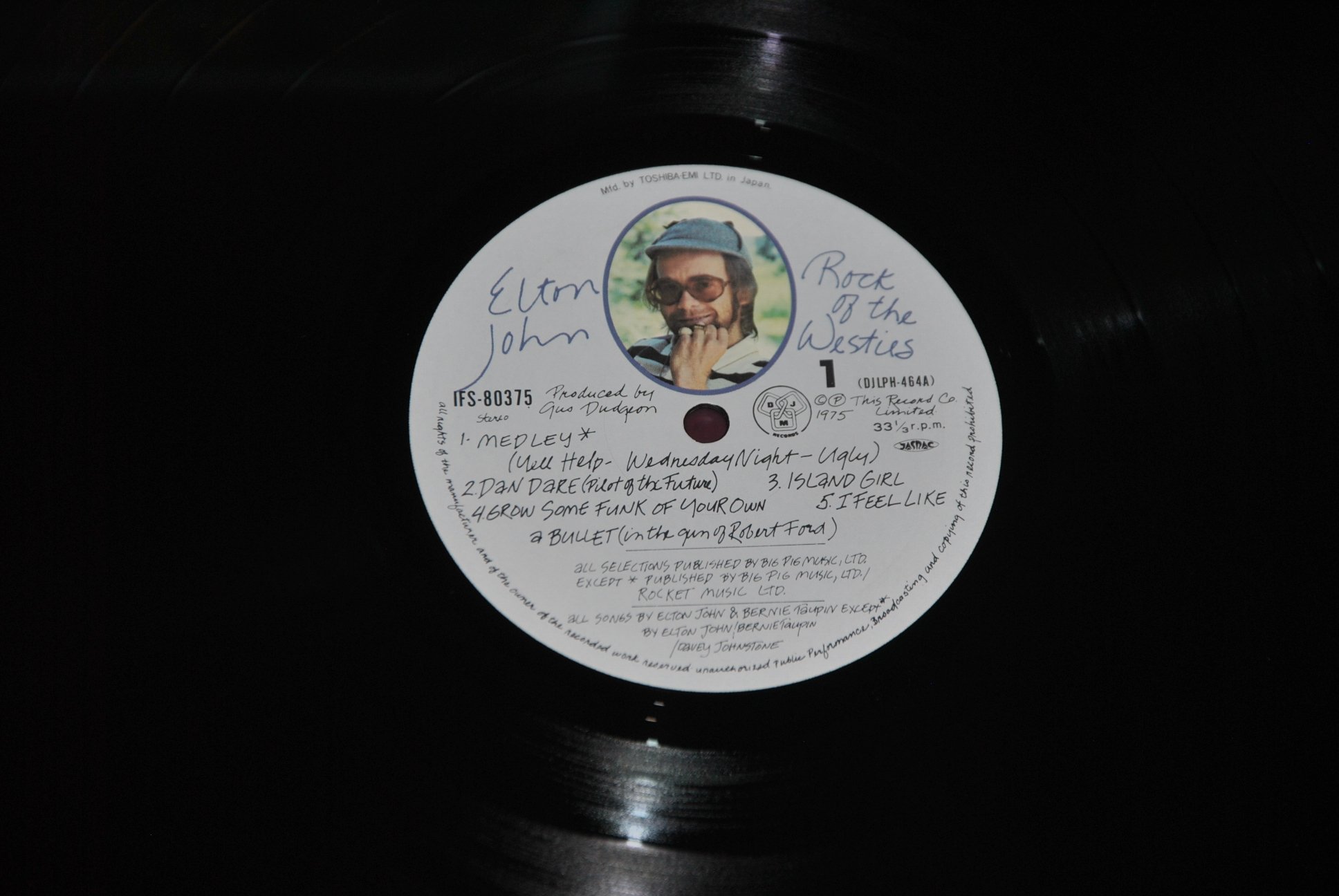 ELTON JOHN – ROCK OF THE WESTIES – DJM REC IFS-80375 1975 – LP JAPAN OBI NM 1A E…