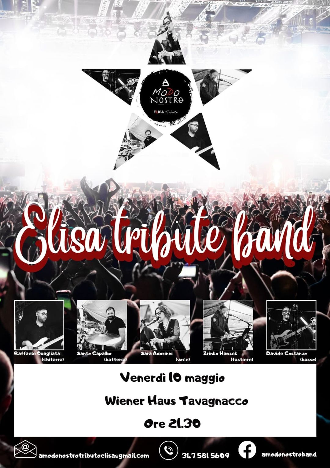 Per gli amanti di Elisa, un’occasione da non perdere!
 Sara Adorinni 
 Raffaele …