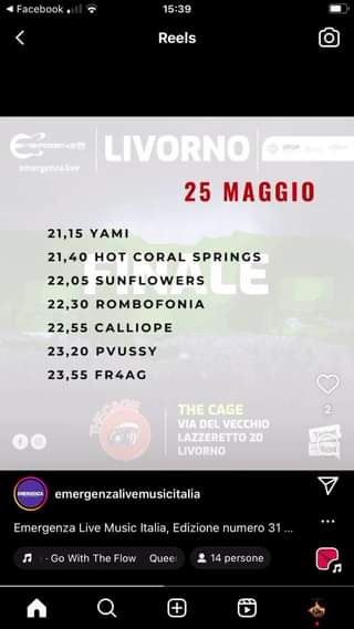 Ultimi biglietti disponibili prevendita a 10€!
#finale #thecage #livorno #emerge…