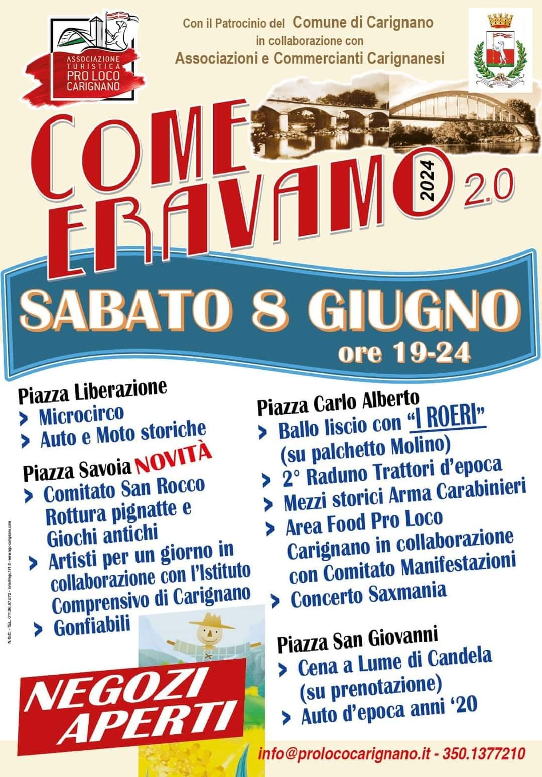 Sabato sera venite a trovarci a Carignano (To)
 tante le attività durante la ser…