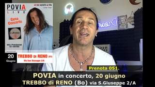 Ciao a tutti fate un saluto vi leggo, dove siete? 
 20 GIUGNO, TREBBO DI RENO (B…