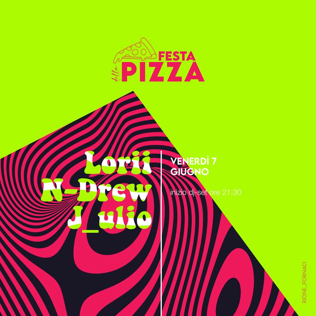 Una serata techno con un grande trio!
 Si può ben dire: molto più di una pizza!