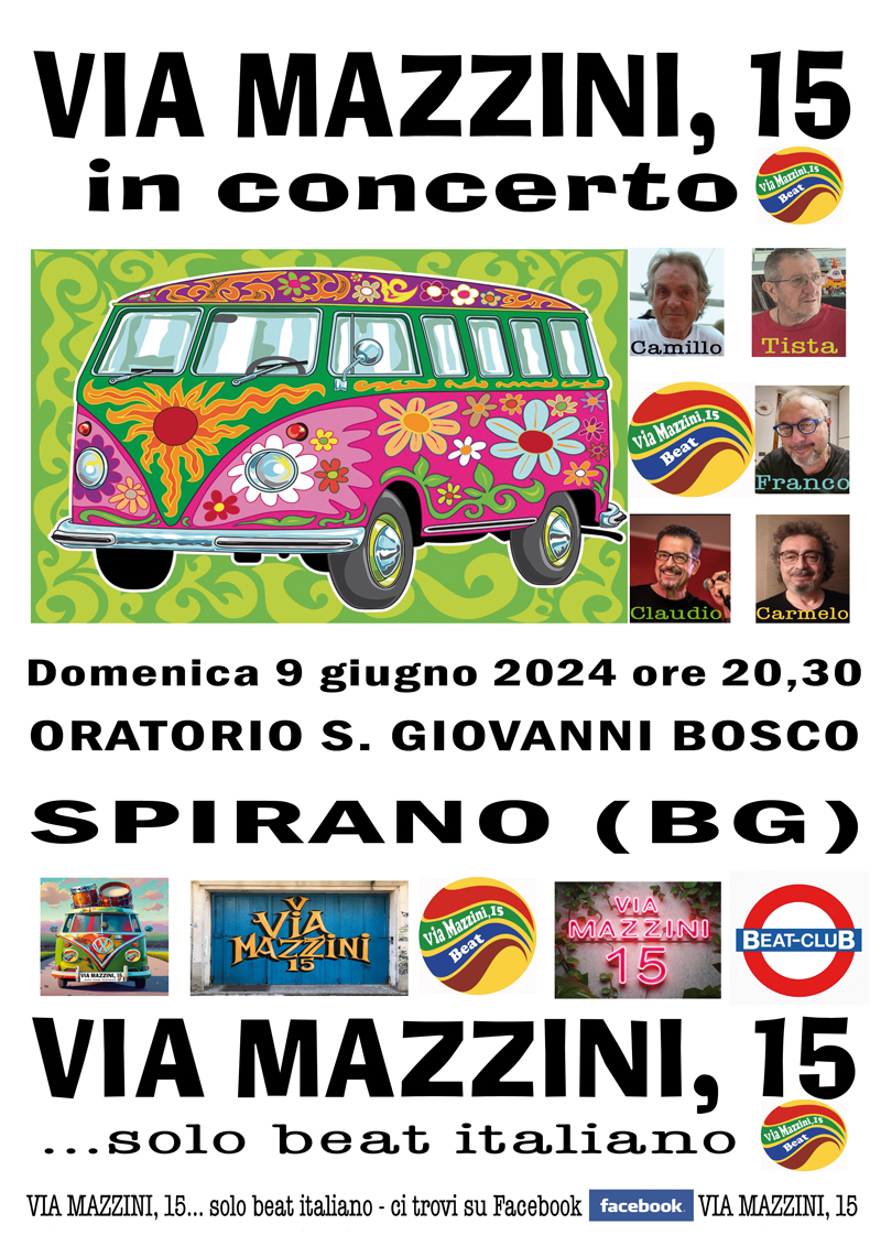 “Via Mazzini, 15”, vi aspettiamo domenica 9 giugno alla festa dell’Oratorio San …