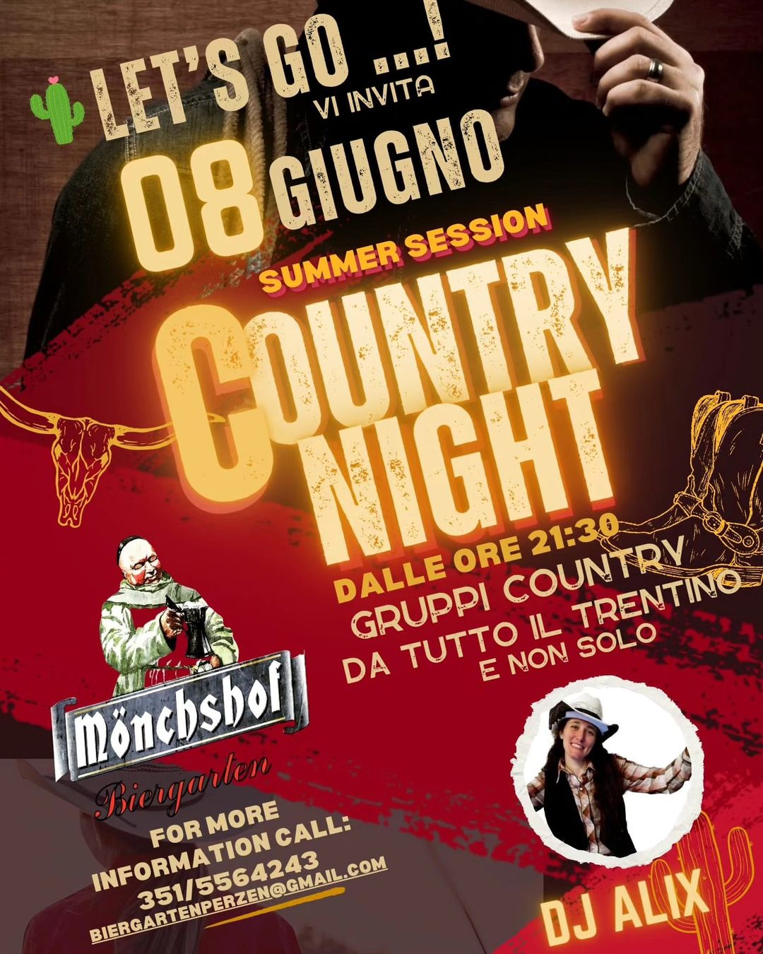 Sabato serata COUNTRY!
#aperitivando #aperitivo #apericena #biergarten #biergart…