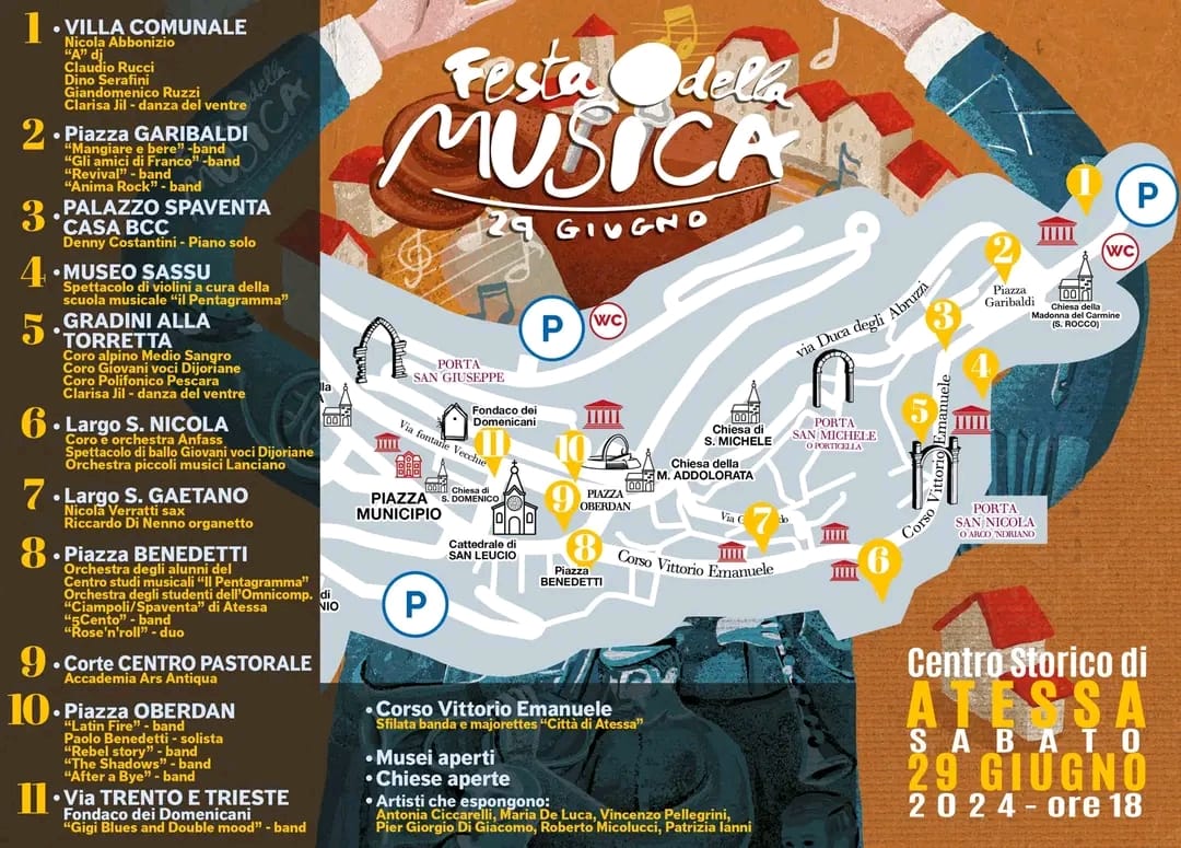 SABATO 29 GIUGNO 
                       PIAZZA OBERDAN  ATESSA