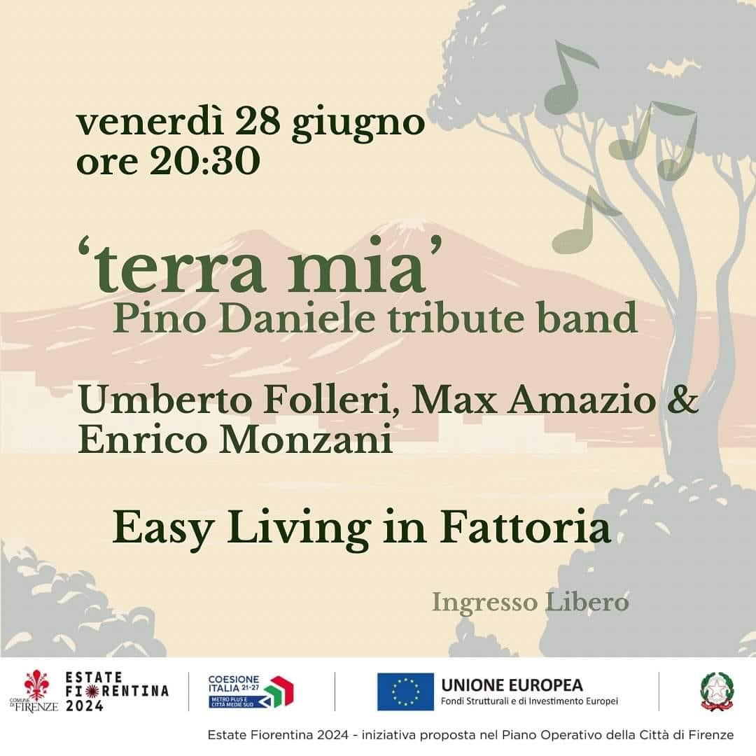 Terra mia Pino Daniele Tribute a Firenze ingresso libero