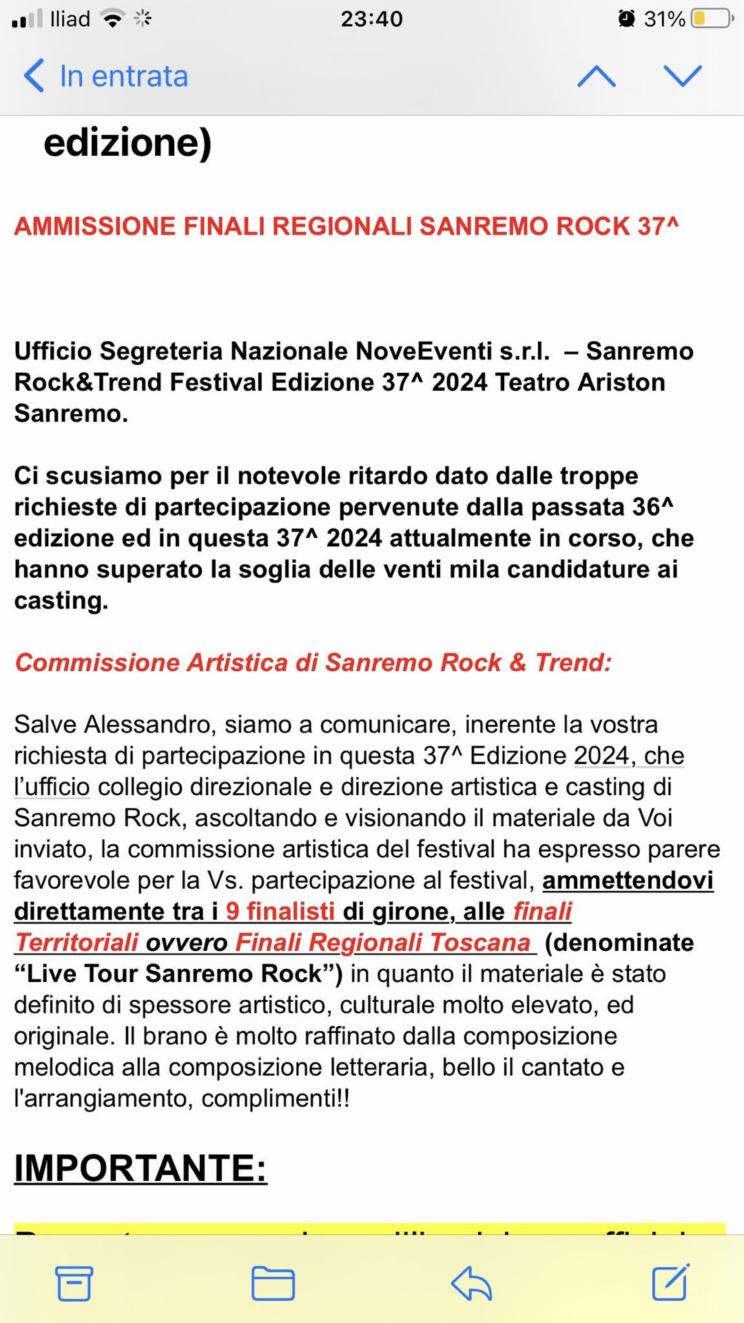 SUPER EVENTO!!! I ROMBOFONIA SONO STATI AMMESSI ALLA FINALE REGIONALE TOSCANA DE…