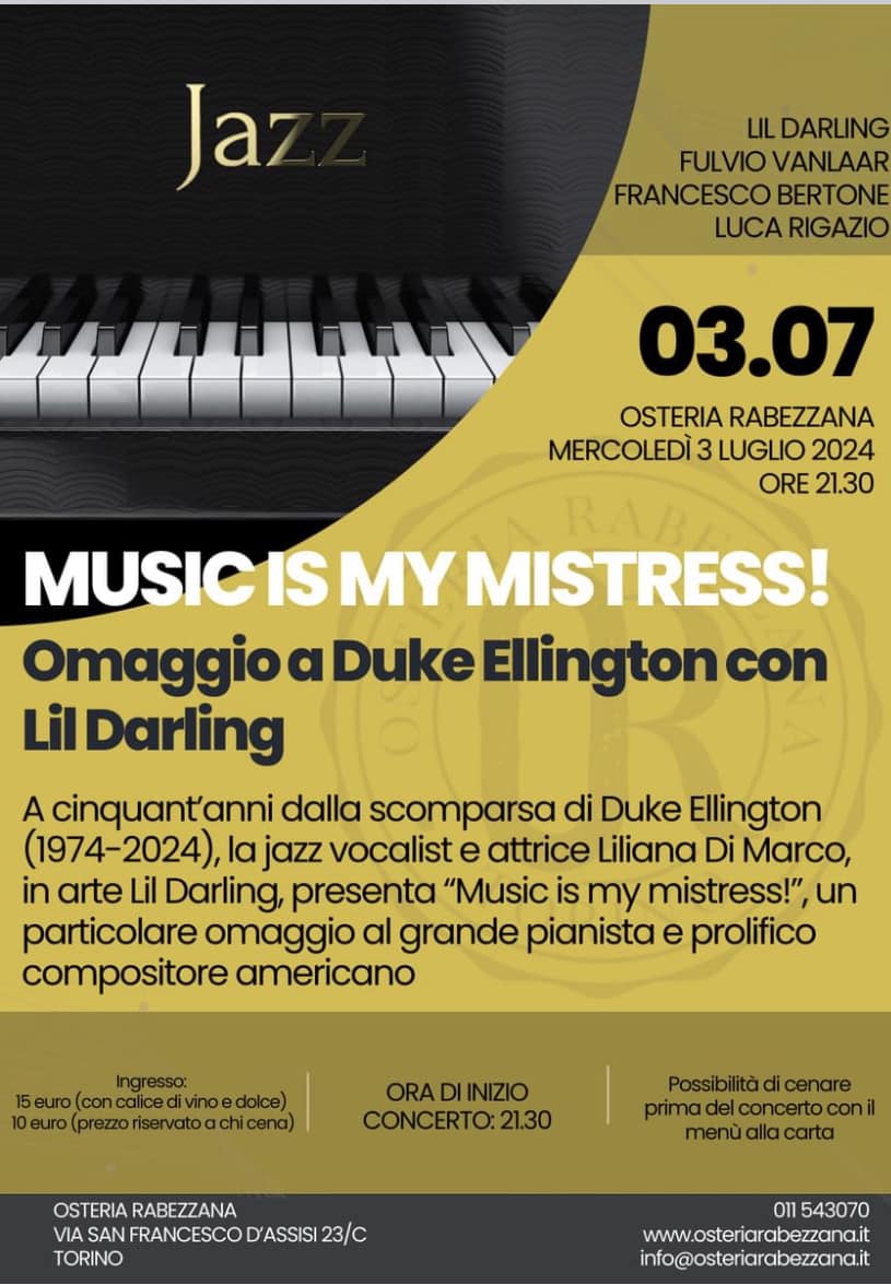 L’appuntamento di RabMataz della prossima settimana è un omaggio a Duke Ellingto…