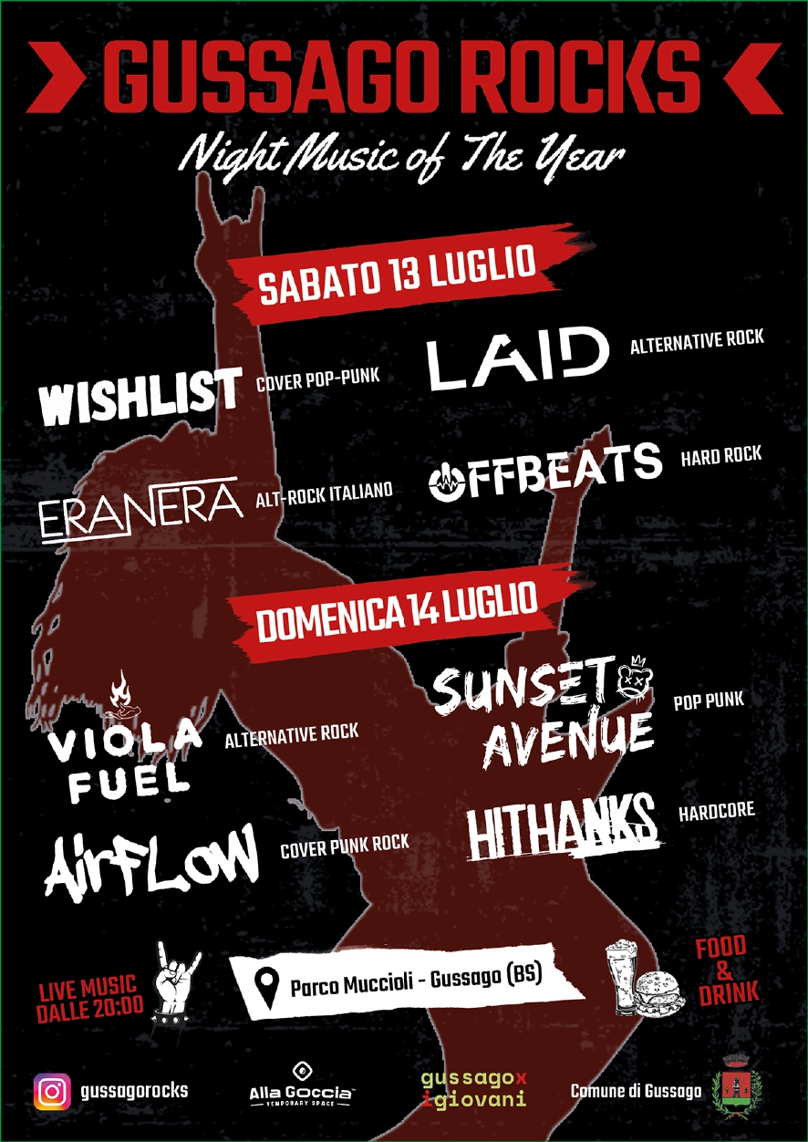 Alza il volume e preparati a far tremare il palco!

SABATO 13 e DOMENICA 14 lugl…