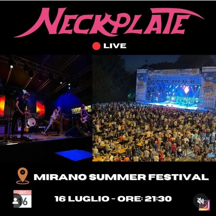 Stasera Neckplate Mirano Summer Festival 
 Lorenzo Veronese 
 Dopo Targhe Storte…