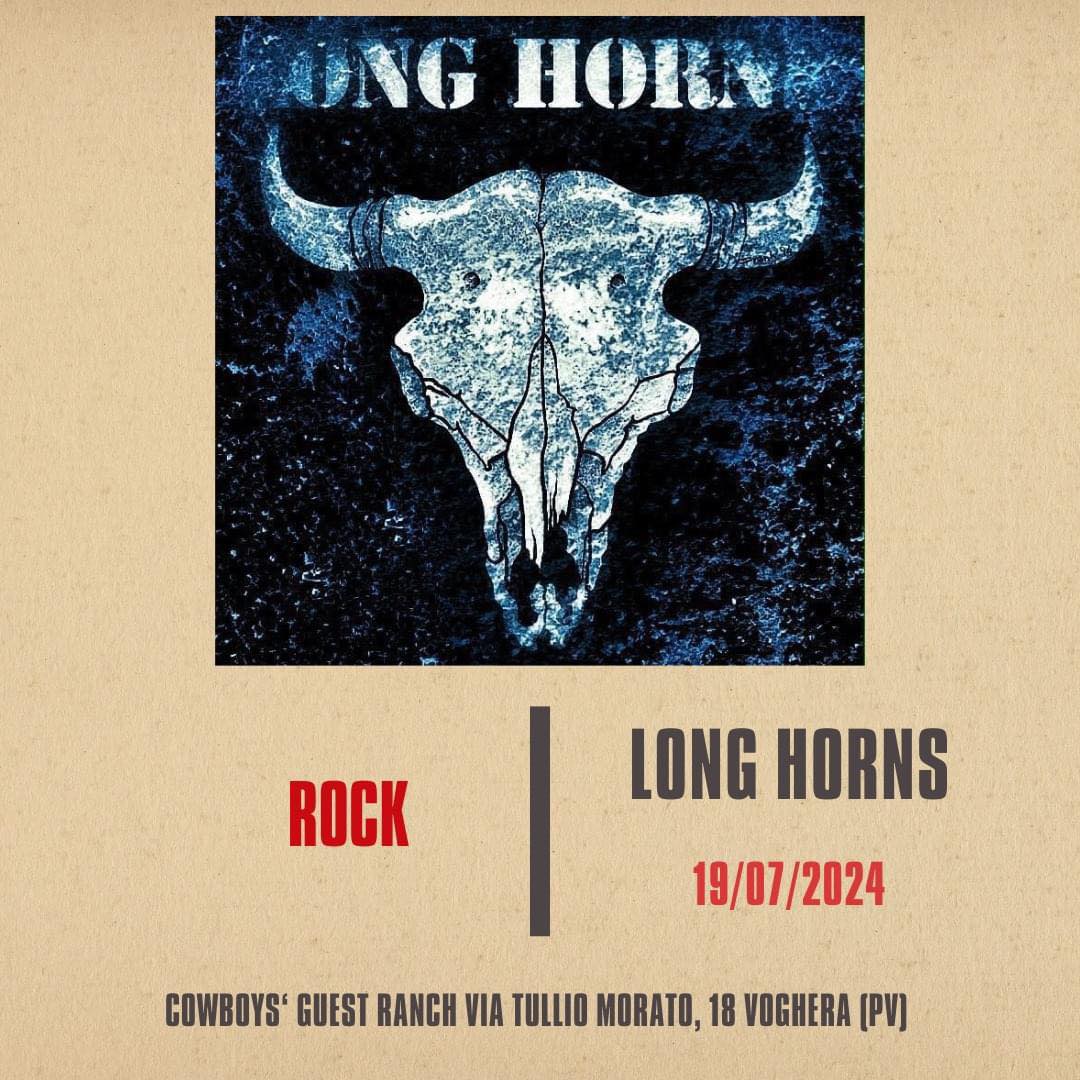𝐕𝐞𝐧𝐞𝐫𝐝ì 𝟏𝟗 𝐋𝐮𝐠𝐥𝐢𝐨!!!!    𝐈𝐧 𝐄𝐬𝐭𝐞𝐫𝐧𝐨!!

Long Horns

Se c’è un gruppo che rapprese…