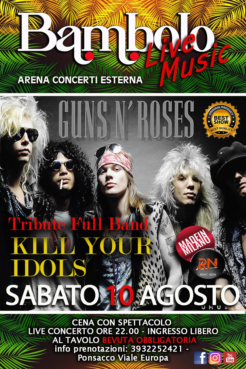 ATTENZIONE
GUNS’N ROSES Concerto del Mese!!!!
QUESTA NON è UNA DATA NORMALE!!!
M…
