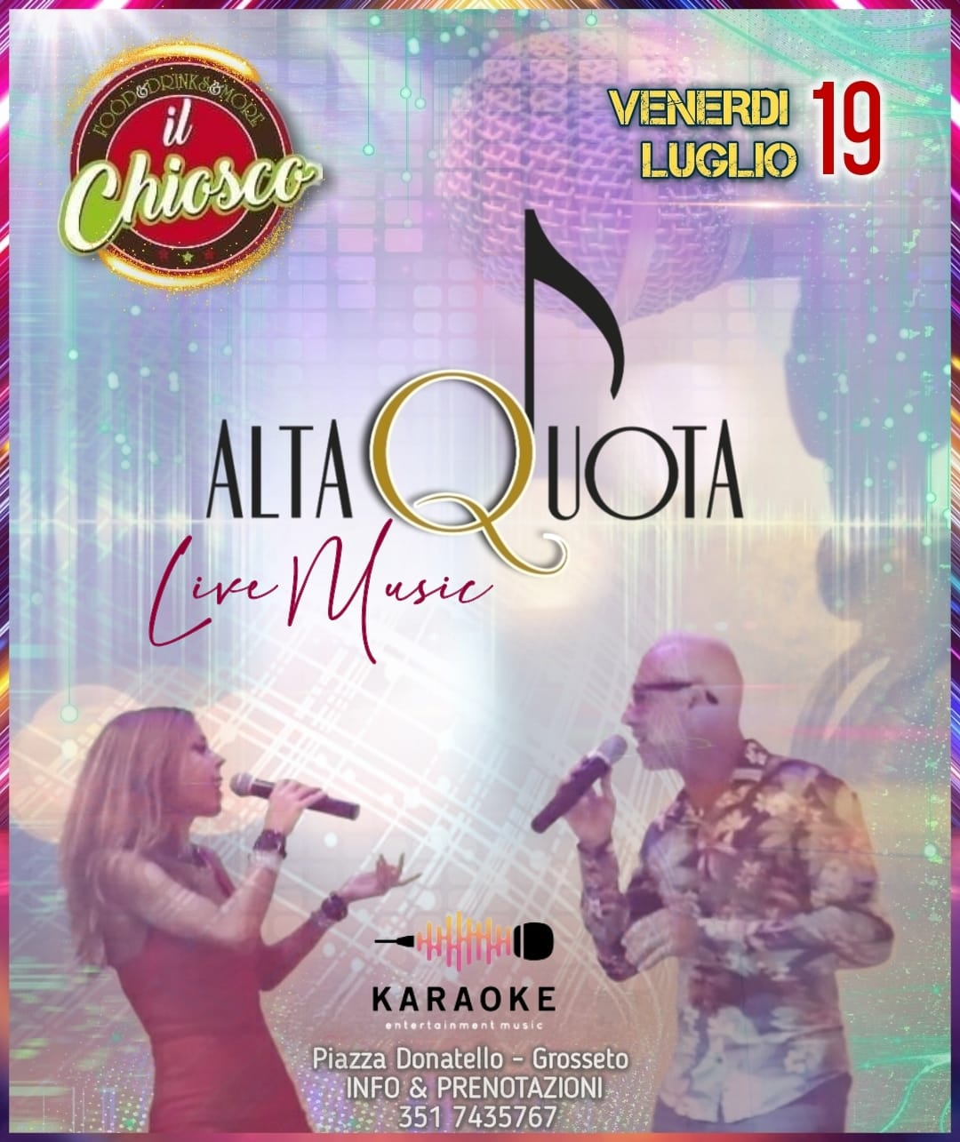 TUTTI PRONTI PER IL PROSSIMO FINE SETTIMANA???
VENERDI SERA 19 VI PROPONIAMO UN …