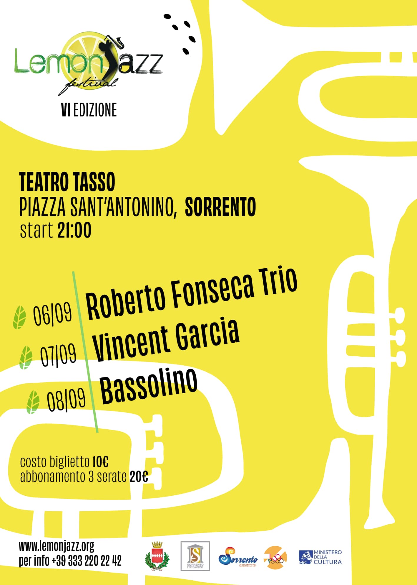 Finalmente ci siamo…
Lemonjazz Festival Sorrento

ROBERTO FONSECA TRIO -6 settem…