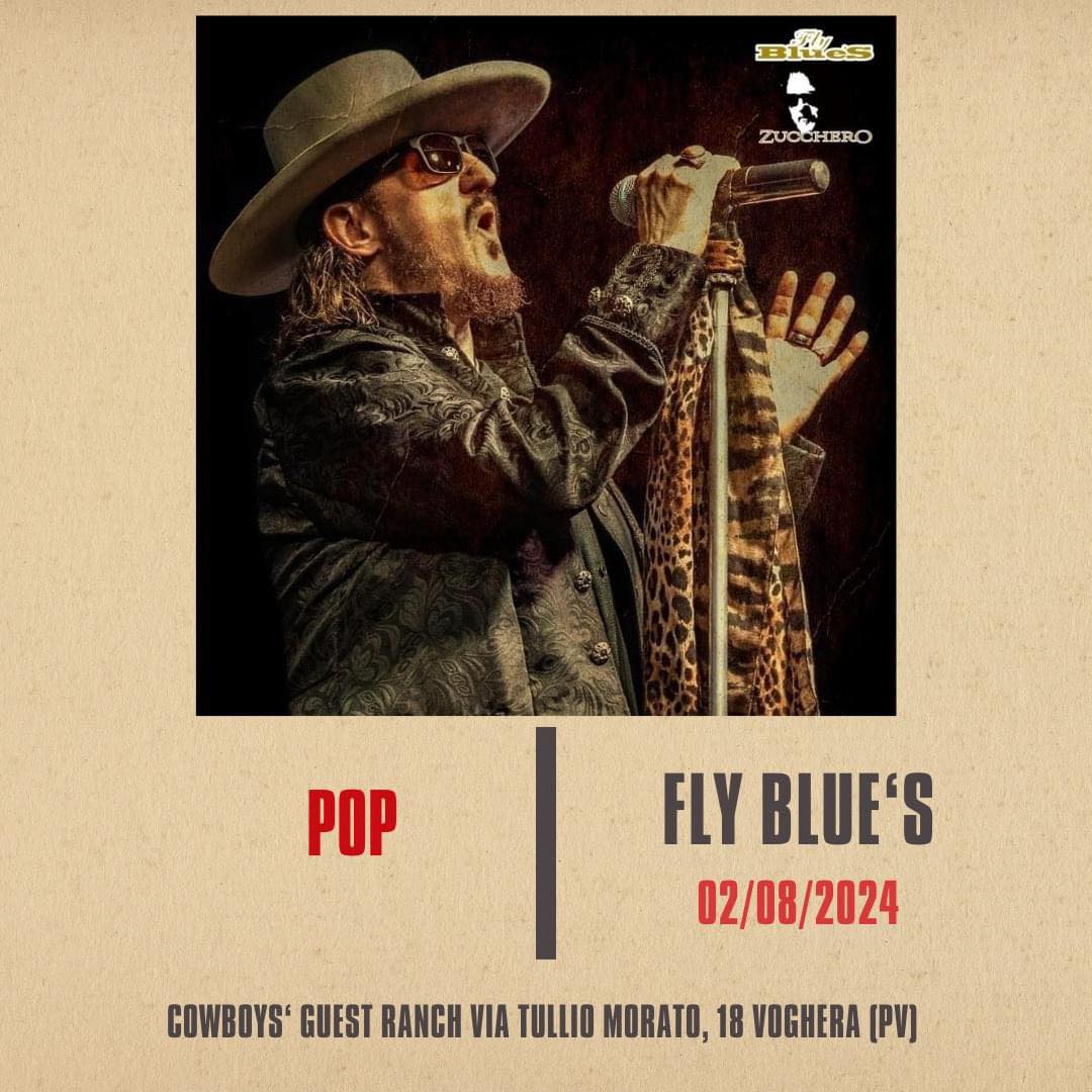 𝐕𝐞𝐧𝐞𝐫𝐝ì 𝟐 𝐀𝐠𝐨𝐬𝐭𝐨!!!!    𝐈𝐧 𝐄𝐬𝐭𝐞𝐫𝐧𝐨!!

Fly Blue’s Zucchero Tribute 

Un emozionan…