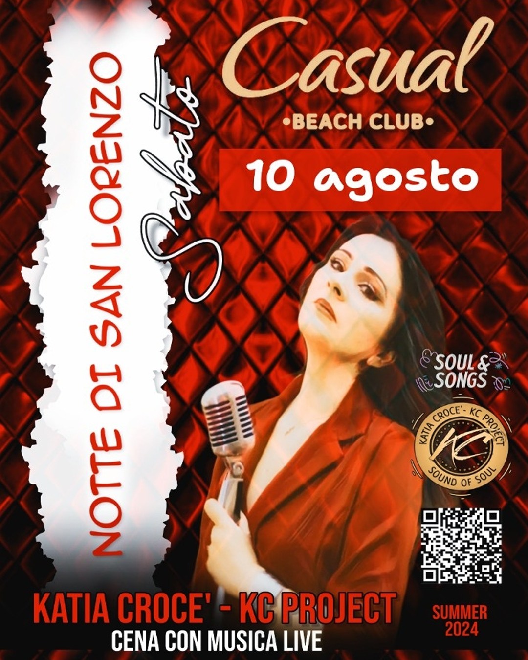 Sabato 10 agosto Le Saline Resort – Katia Crocé – KC Project

Soul & Songs – Liv…