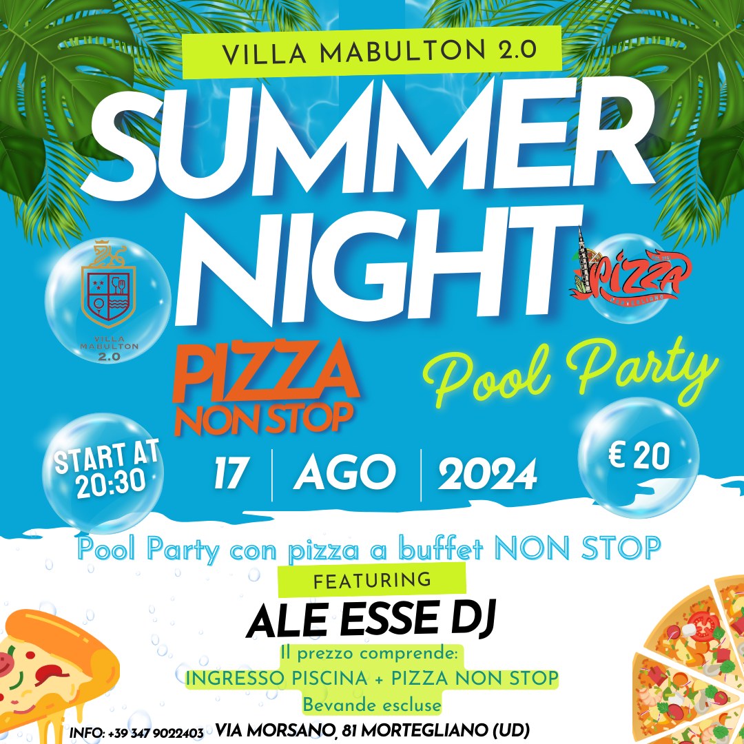 Avete detto piscina?? Avete detto Pizza?? Nessun problema!!

Il 17 agosto dalle …