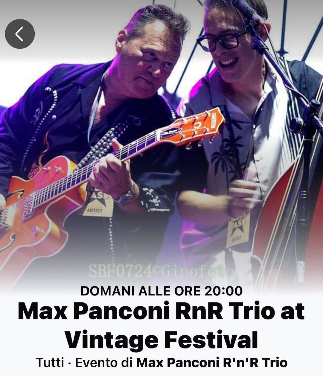 Eh si , il Max Panconi R’n’R Trio suonerà qui il 15 Agosto!
Esserci è un piacere…