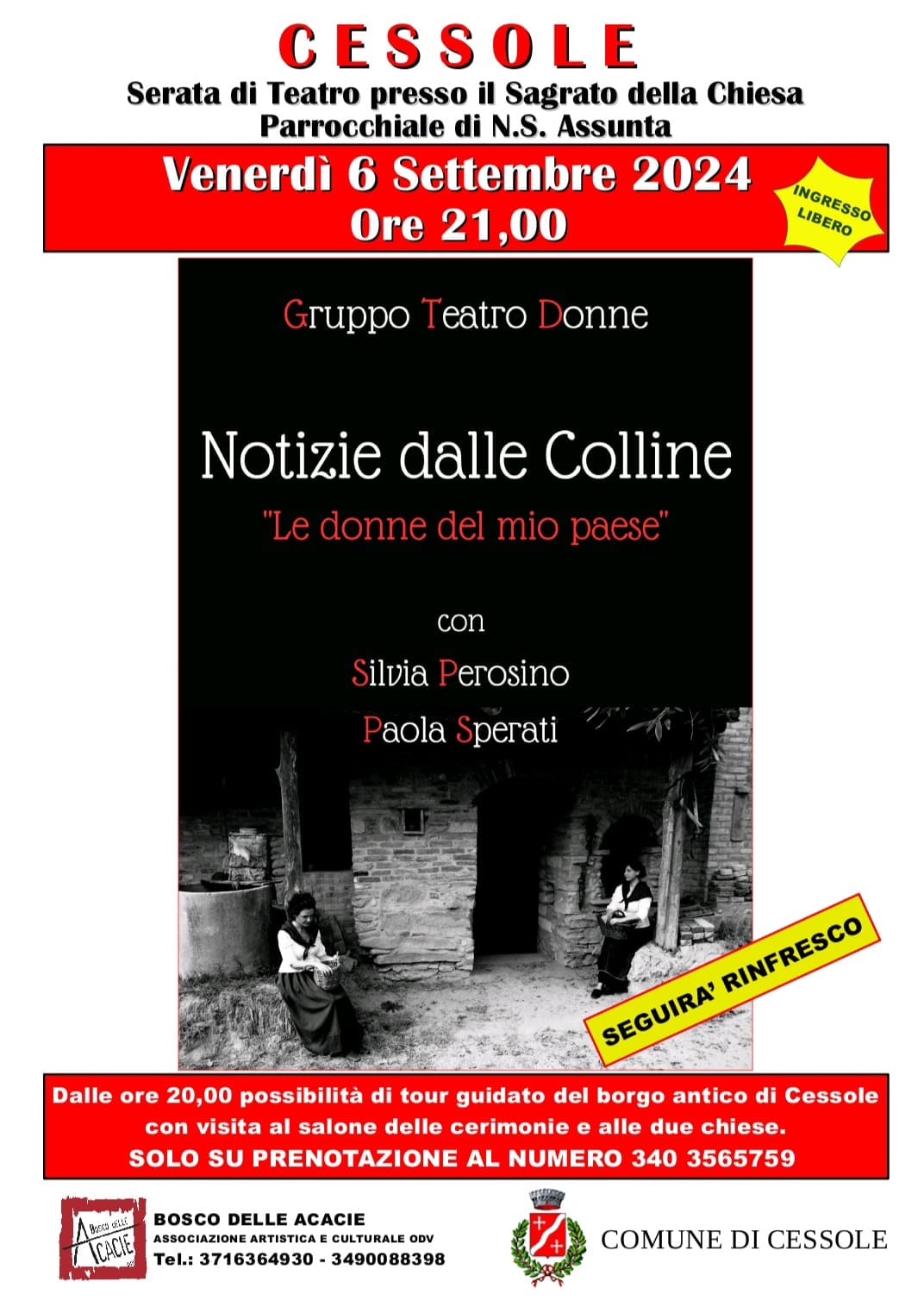 Buongiorno, la pausa del mese di agosto è finita. Vi aspettiamo,  questa volta i…