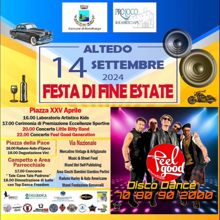 SABATO 14 SETTEMBRE!!
Serata Disco Dance ’70 ’80 ’90 ‘2000 
TUTTA DA BALLARE E C…