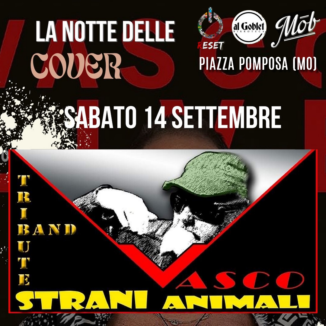 Sabato 14 Settembre
 𝐒𝐓𝐑𝐀𝐍𝐈 𝐀𝐍𝐈𝐌𝐀𝐋𝐈 𝐕𝐚𝐬𝐜𝐨 𝐓𝐫𝐢𝐛𝐮𝐭𝐞
 PIAZZA POMPOSA (MO)
 La secon…