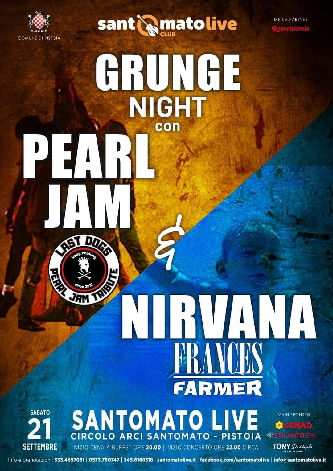 𝐒𝐀𝐁𝐀𝐓𝐎 𝟐𝟏 𝐒𝐄𝐓𝐓𝐄𝐌𝐁𝐑𝐄 al Santomato Live Club 
 𝐆𝐑𝐔𝐍𝐆𝐄 𝐍𝐈𝐆𝐇𝐓 con i Last Dogs – Pear…