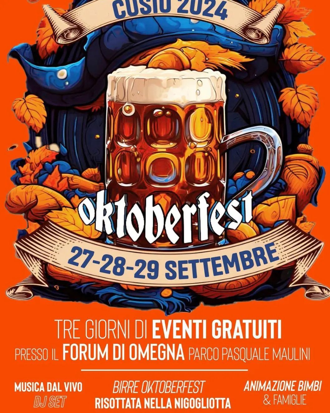 Periodo di Oktoberfest
  Domenica a Omegna venite a festeggiare con noi!
  Fest…