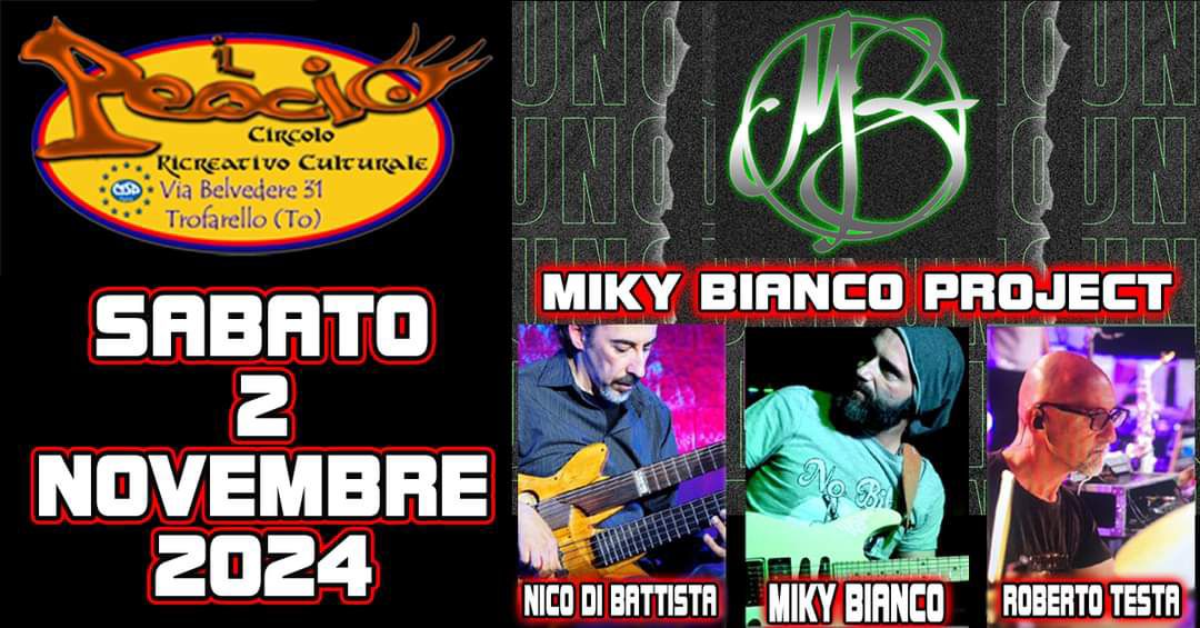Sabato 2/11/2024 live al PEOCIO