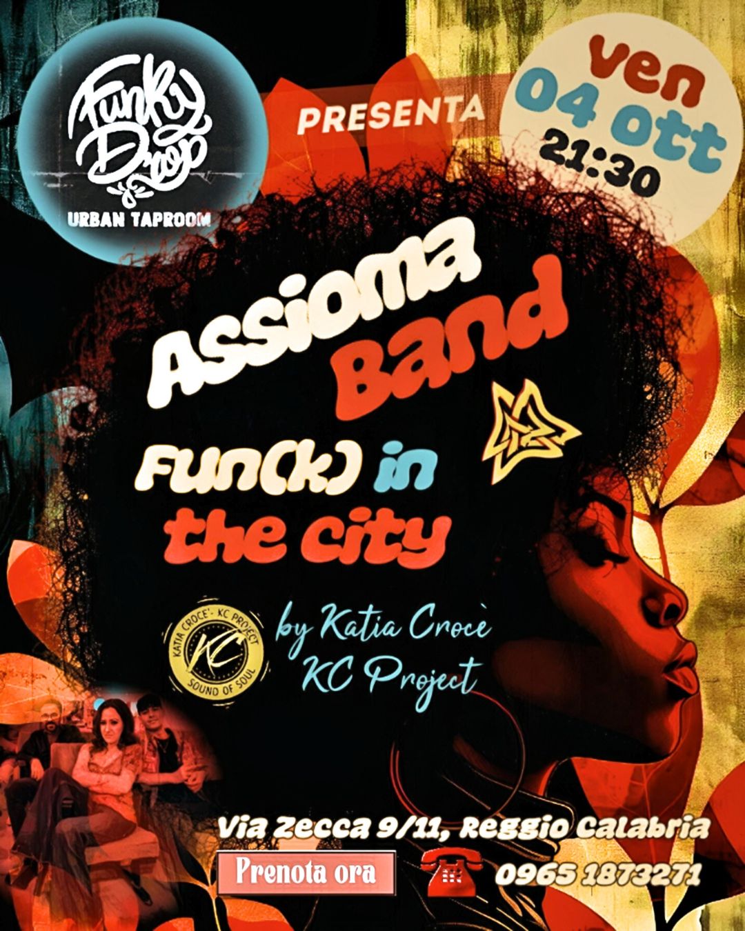 4 ottobre ore 21:30 ᎪᏚᏚᏆᎾᎷᎪ & Katia Crocè – KC Project – LIVE at  Funky Dro…