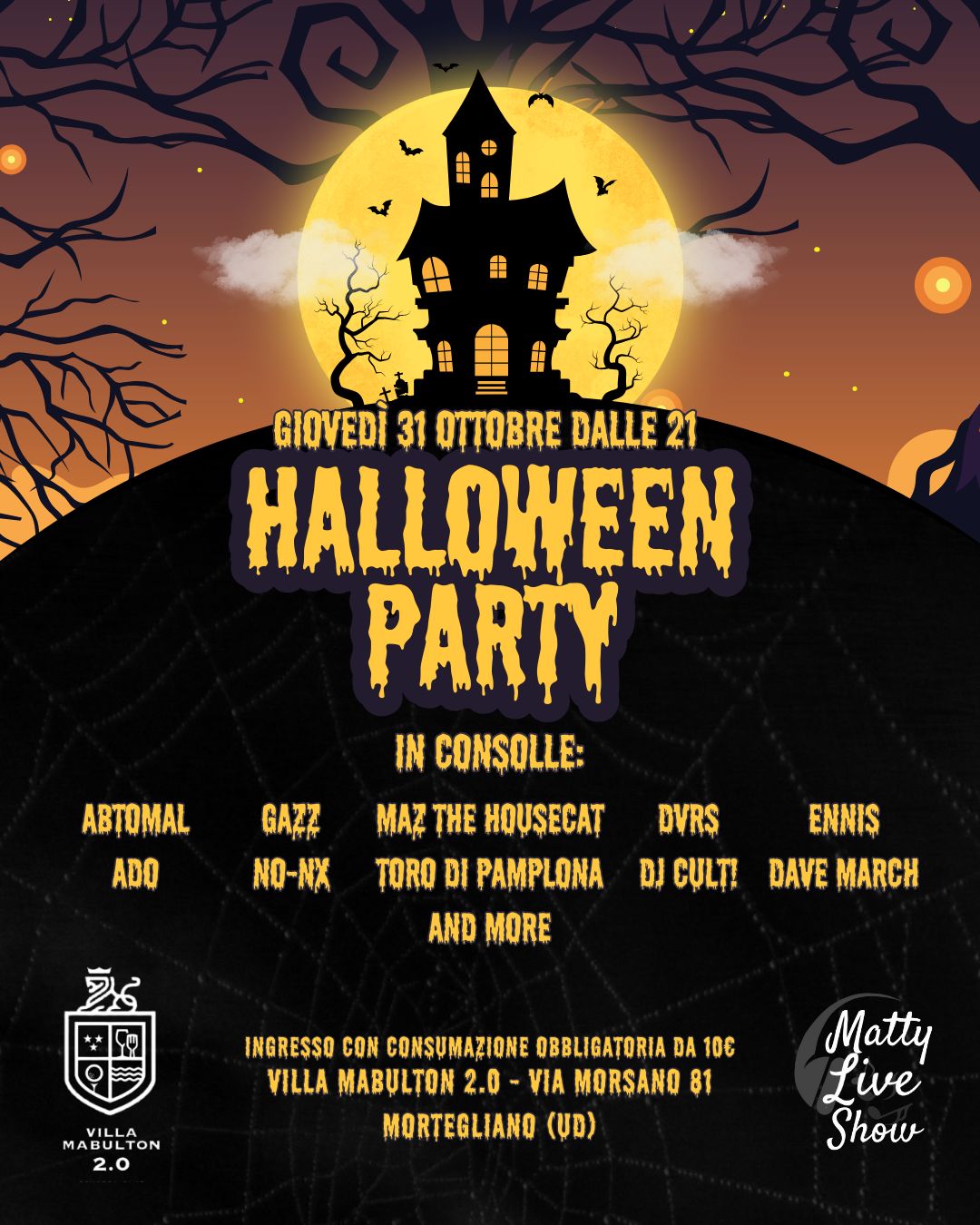 **Halloween Party** 

Unisciti a noi per una notte indimenticabile piena di bri…