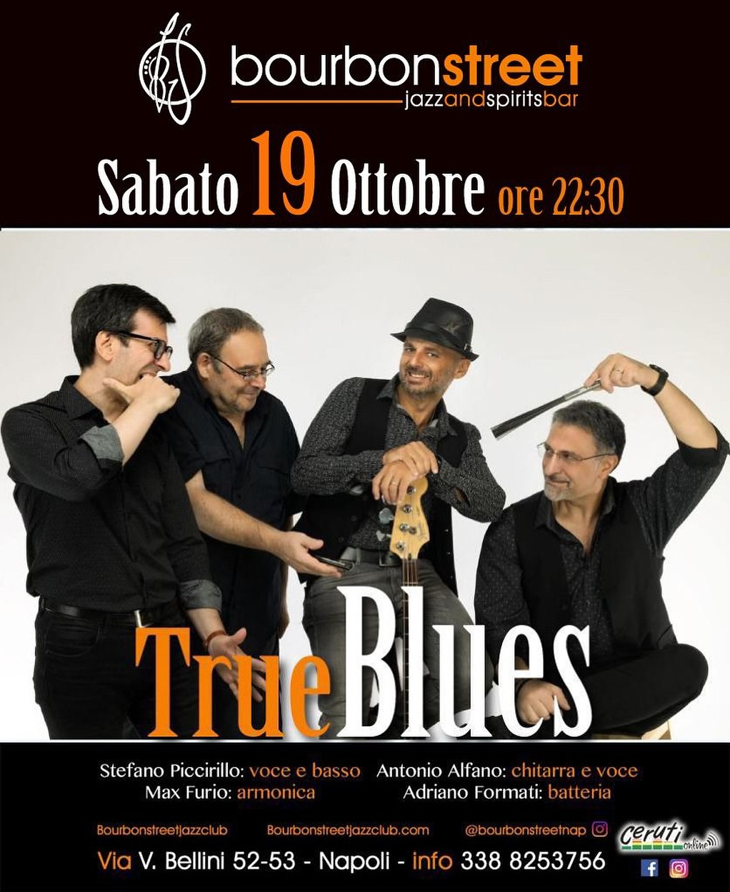 Questa sera la True Blues Band festeggia il 10° anniversario dell’ingresso del n…