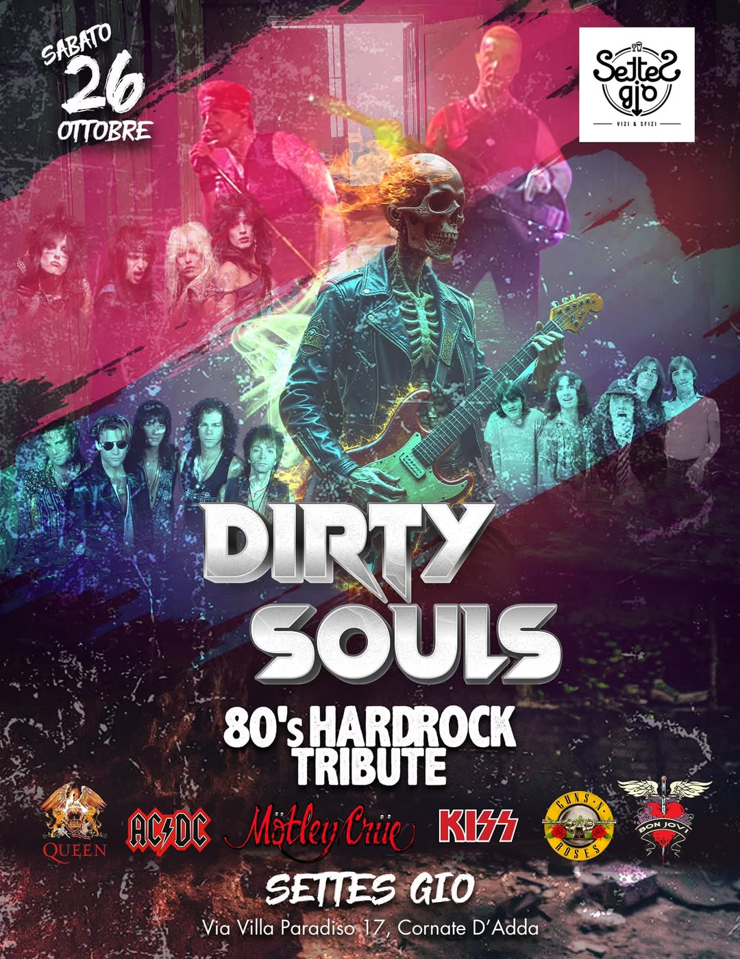 Vi aspettiamo stasera al Settes Giò per una serata esplosiva . Keep up on rockin…