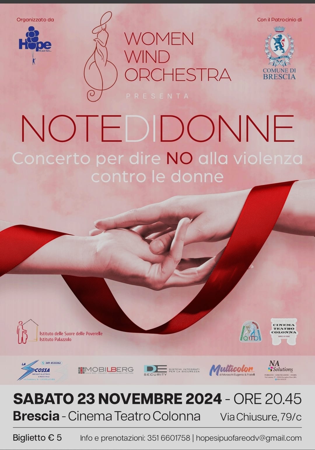 Women Wind Orchestra 
 Dirige M°Erina Ferrarini
  “Grazie alla tua partecipazio…